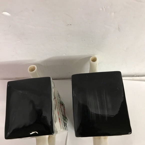 2 Vintage Square Teapots Hand painted porcelain Ceramic Heavy Glaze - Picture 8 of 9